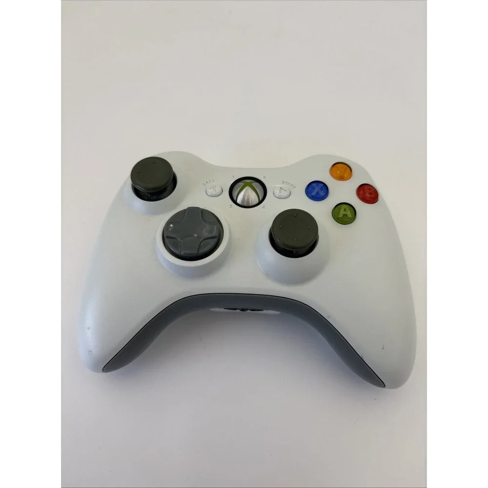 Official OEM Microsoft Xbox 360 Wireless Controller White PARTS ONLY No Cover